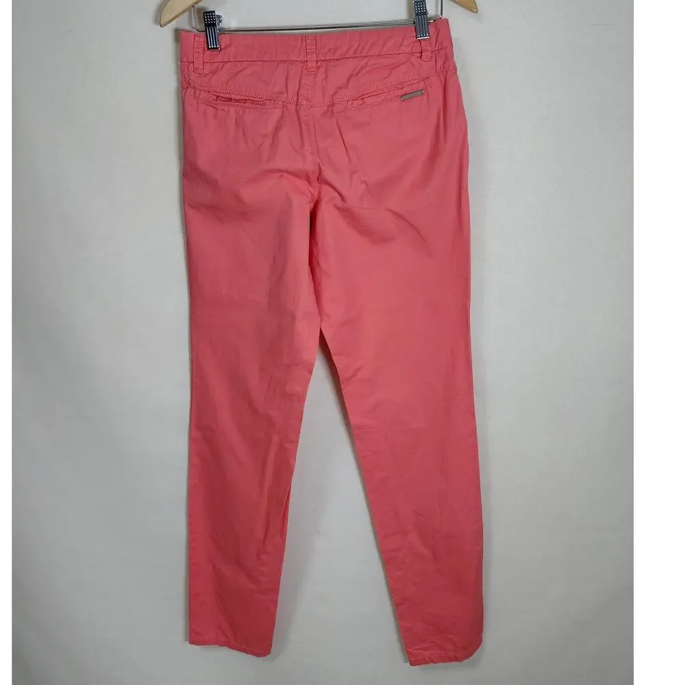 Promod 224-14 Pink Tapered Chino Pants Women Size 4